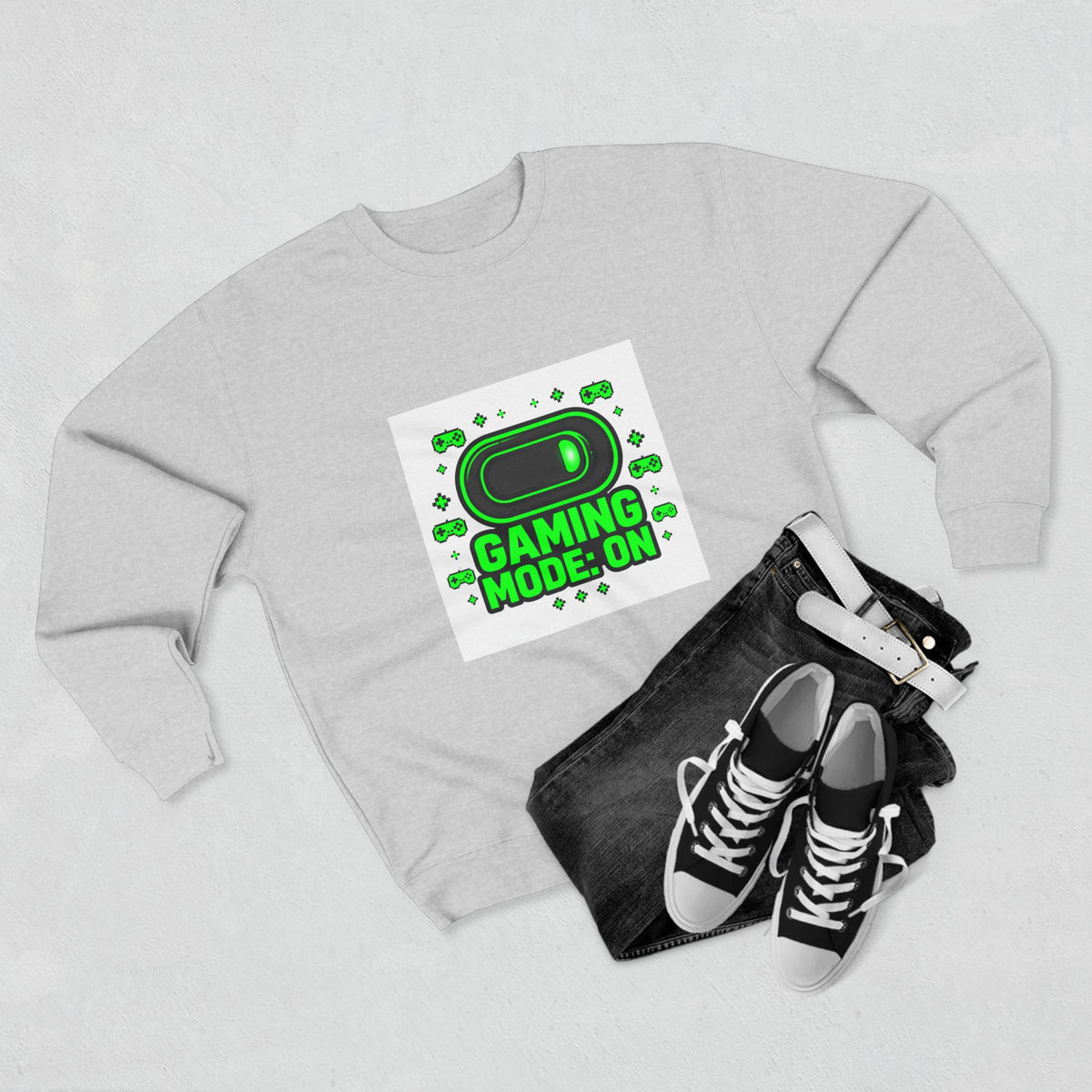 Gaming Mode On Crewneck Sweatshirt