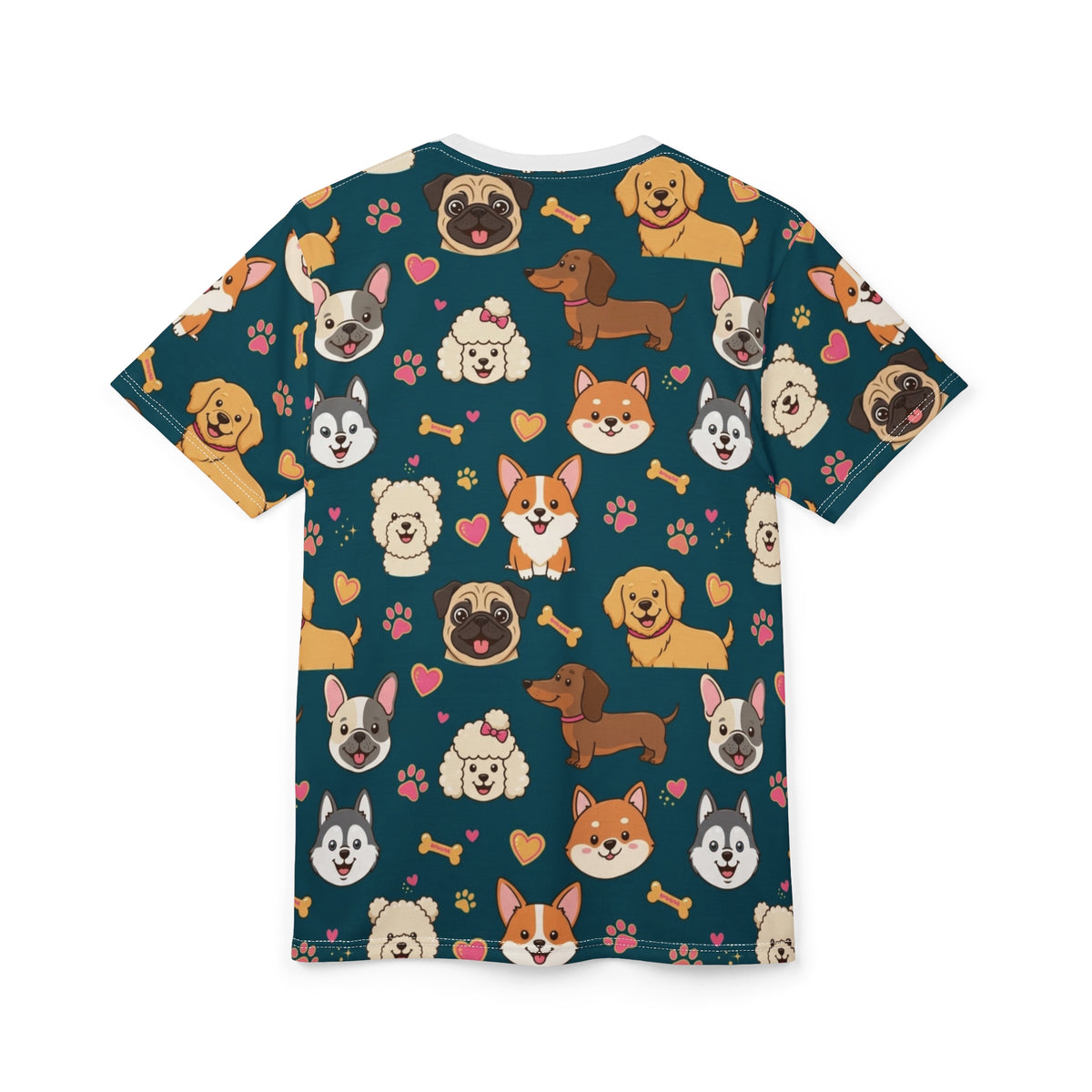 Teal Pups All-Over Tee