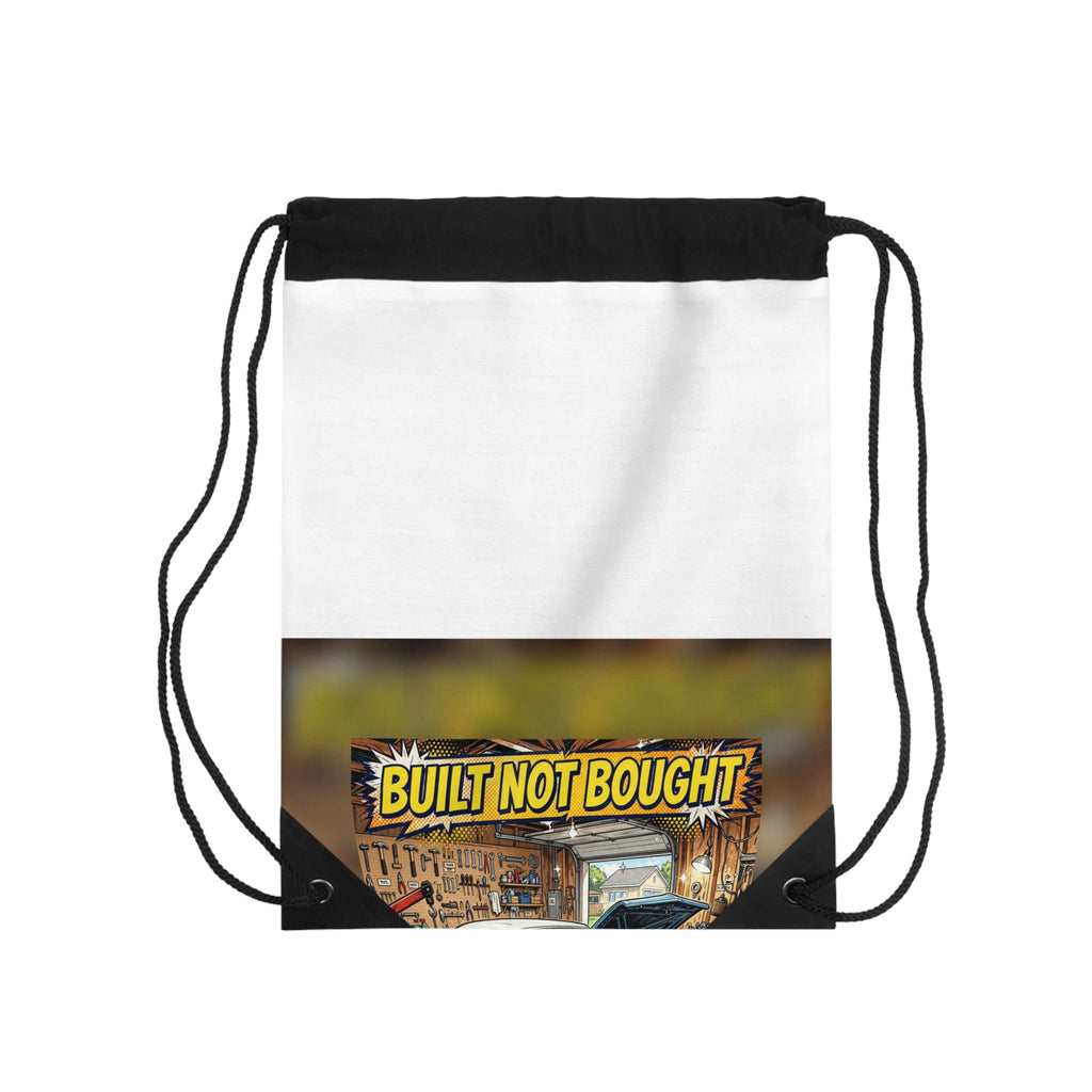 Built Not Bought Classic Car Drawstring Bag