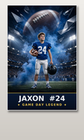 Custom Game-Day Plaque — Personalized Sports Photo Acrylic Table Sign