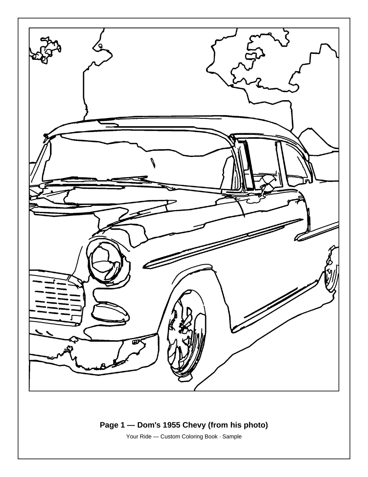 Your Ride — Custom Coloring Book